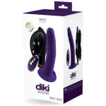 Vedo Diki Rechargeable Vibrating Dildo With Harness Deep Purple - Image 2
