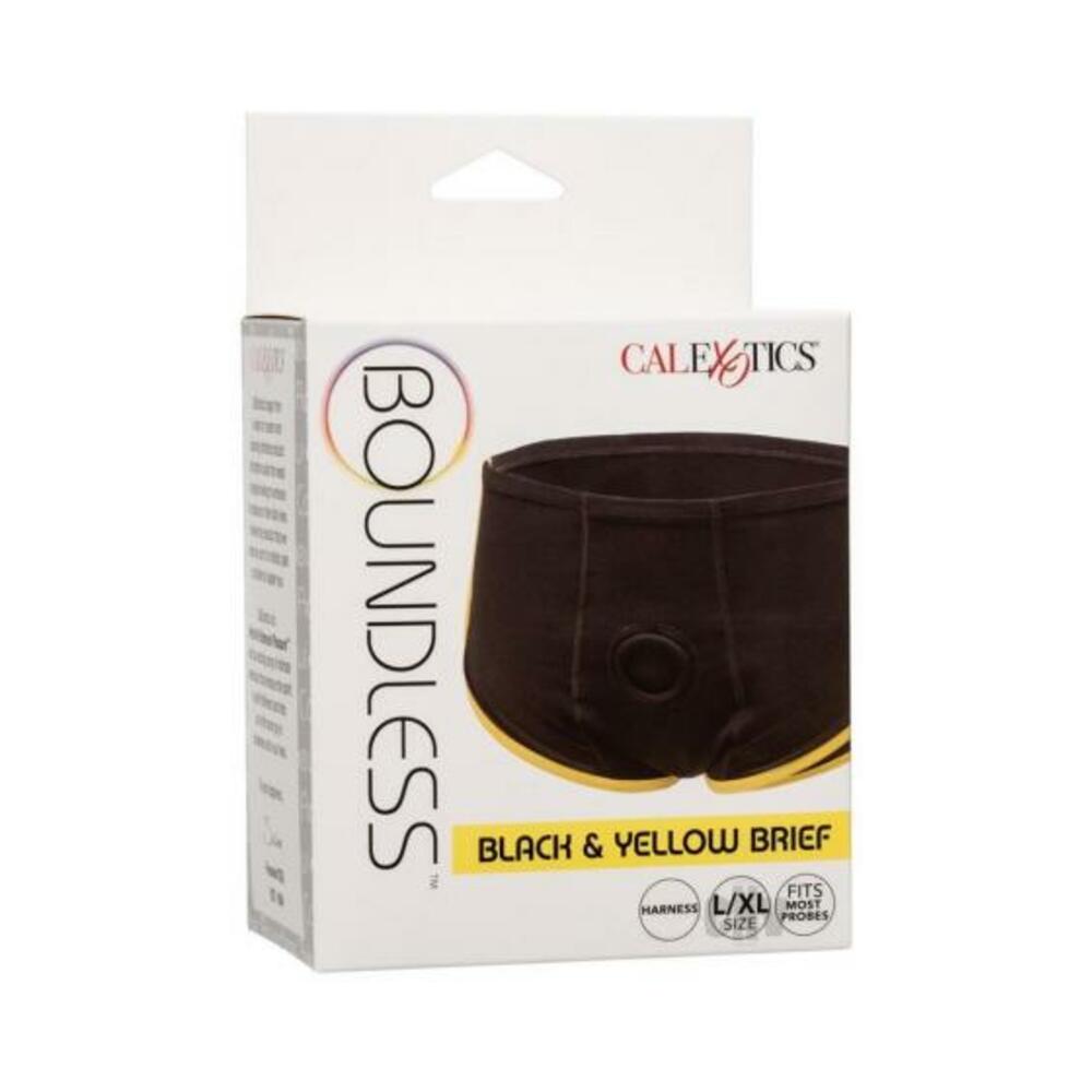 Boundless Boxer Brief - Black/yellow L/xl