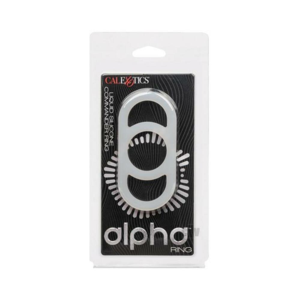 Alpha Liquid Silicone Commander Cock Ring - Natural