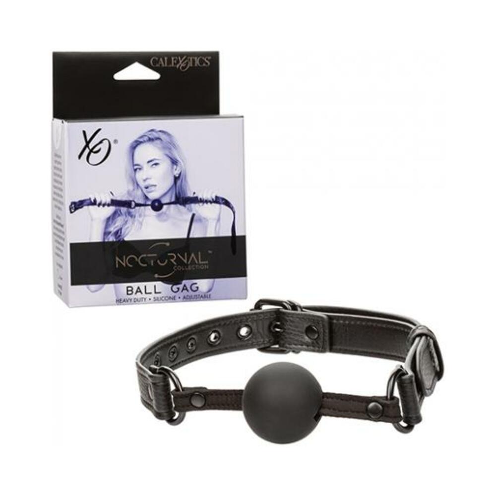 Nocturnal Collection Silicone Ball Gag - Black