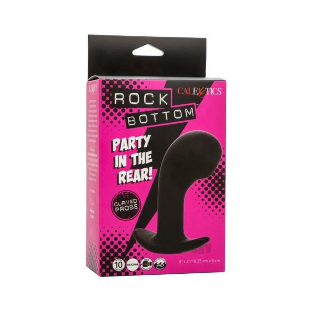 Rock Bottom Curved Prostate Probe - Black