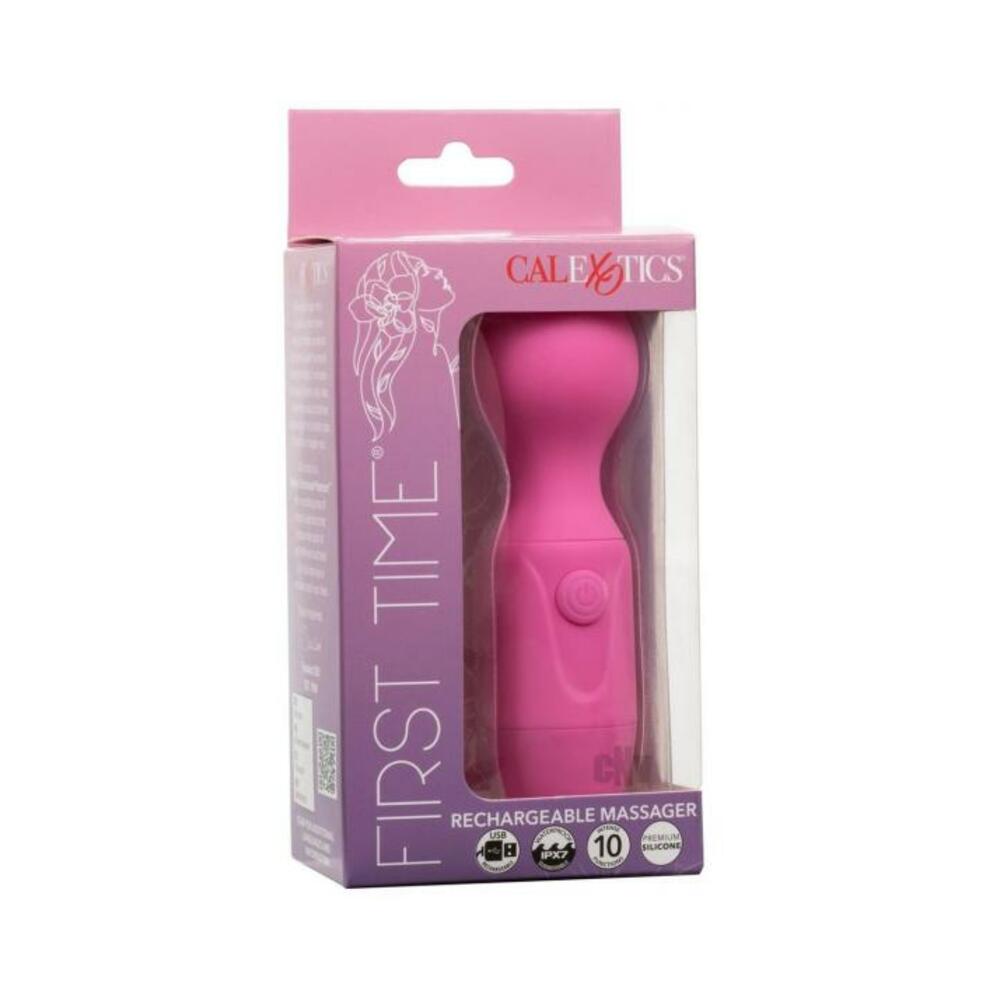 First Time Rechargeable Vibrator Massager - Pink