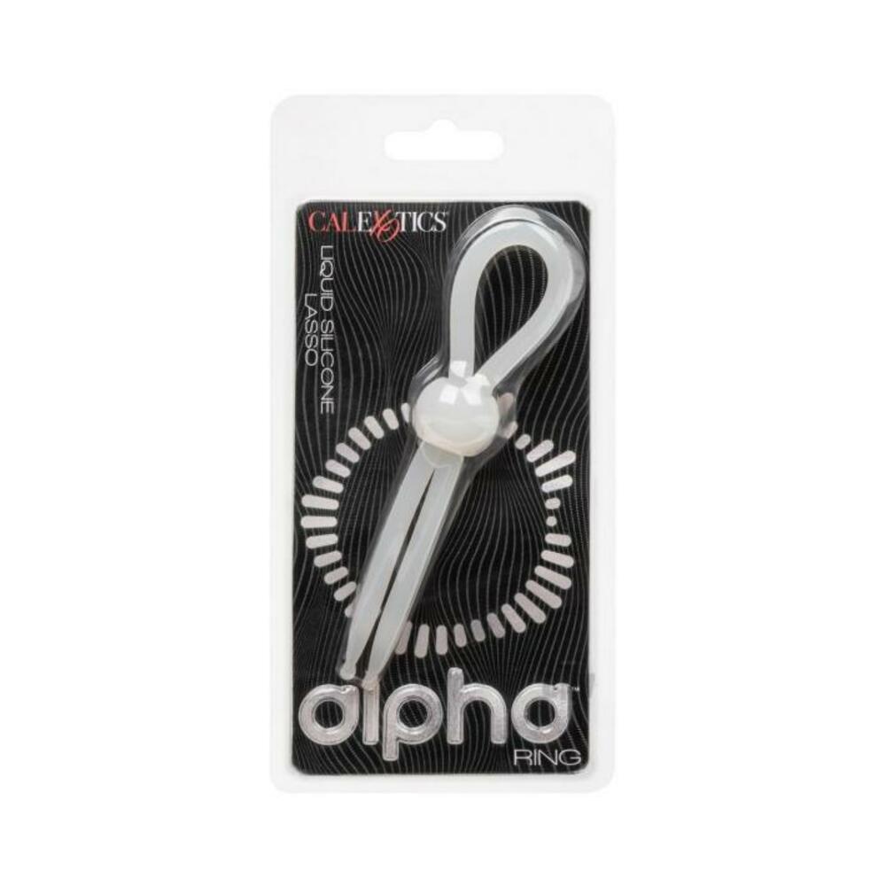 Alpha Liquid Silicone Lasso Cock Ring - Natural