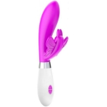 Luna Neon Alexios Ultra-soft Silicone Dual Stimulator Fuchsia