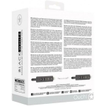 Ouch! Black & White Bonded Leather Wrist Or Ankle Cuffs With Adjustable Straps - Image 3