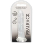 Realrock Non Realistic Dildo W Suction Cup 7in Transparent - Image 2