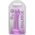 Shots Realrock Crystal Clear 7" Dildo  - Purple - Image 2
