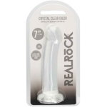 Realrock Non Realistic Dildo W Suction Cup 6.7in Transparent - Image 2