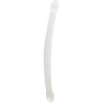 Shots Realrock Crystal Clear 17" Double Dildo  - Transparent
