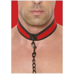 Ouch Neoprene Collar W/leash Red