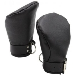 Puppy Play Neoprene Lined Fist Mitts Black