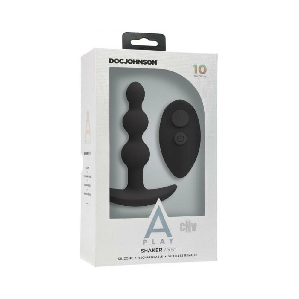 A-play Shaker Rechargeable Silicone Anal Plug With Remote