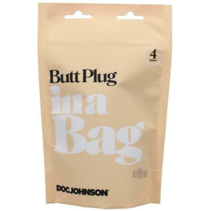 In A Bag Anal Plug 4in Black