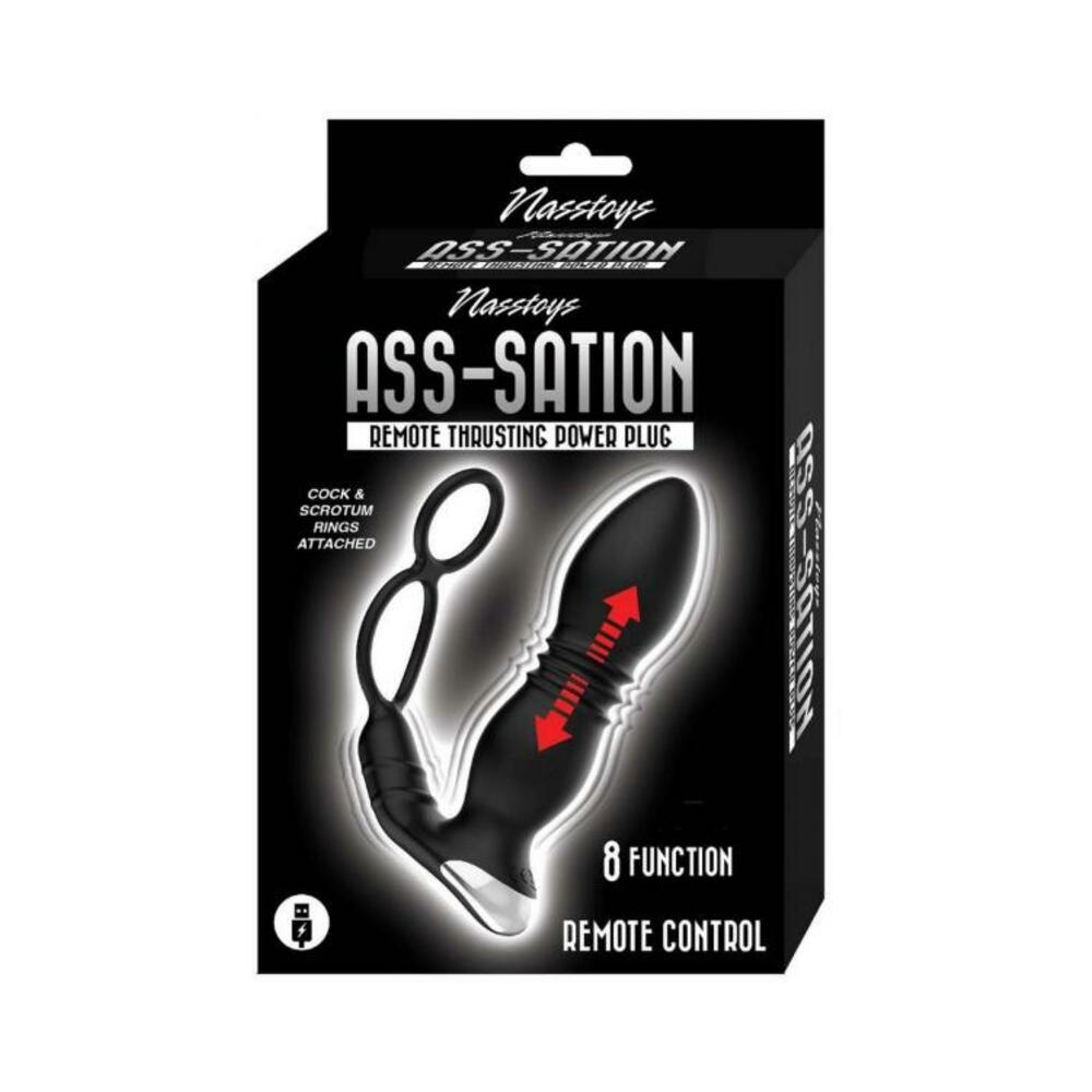 Ass-sation Remote Thrusting Power Plug Black