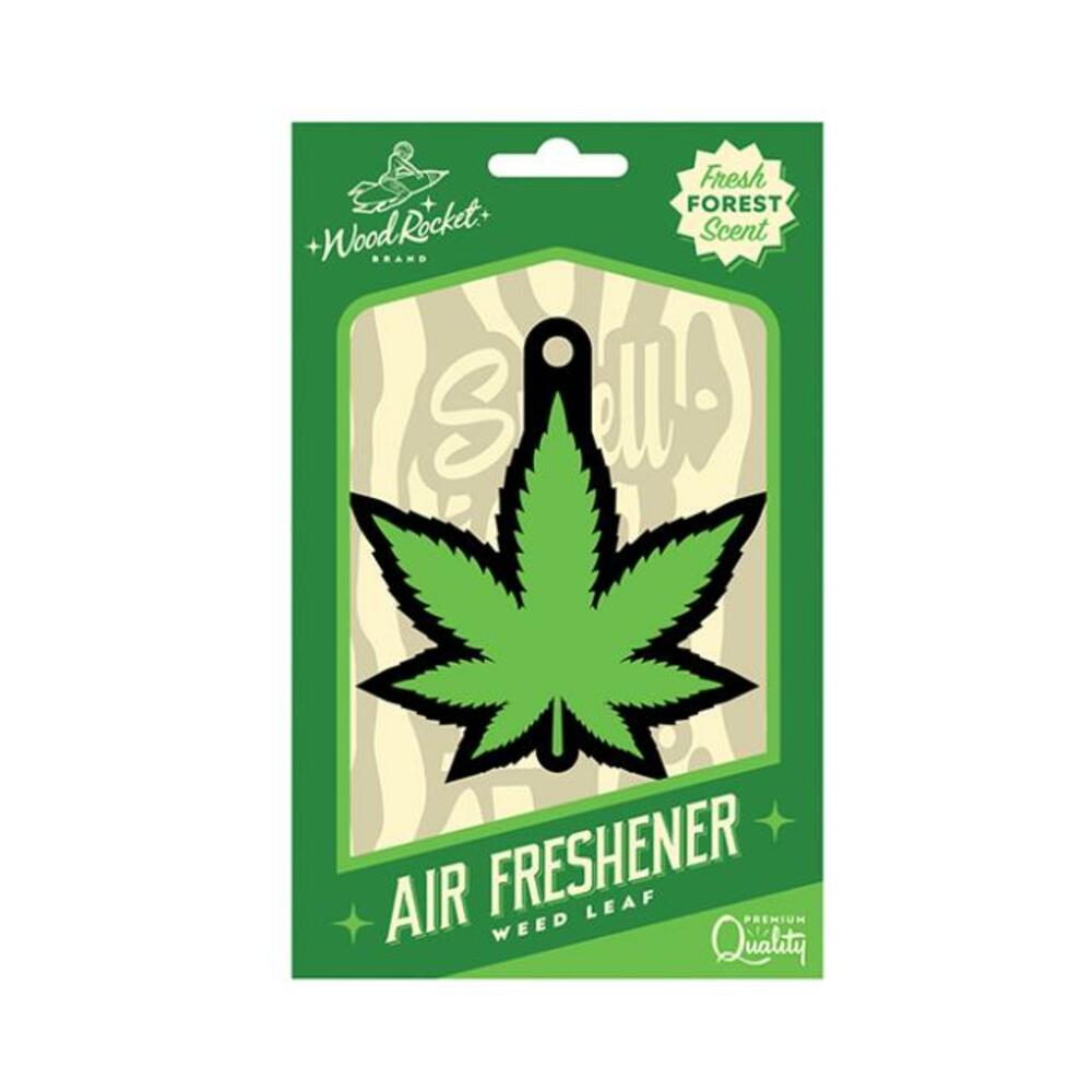 Wood Rocket Air Freshener Green Leaf