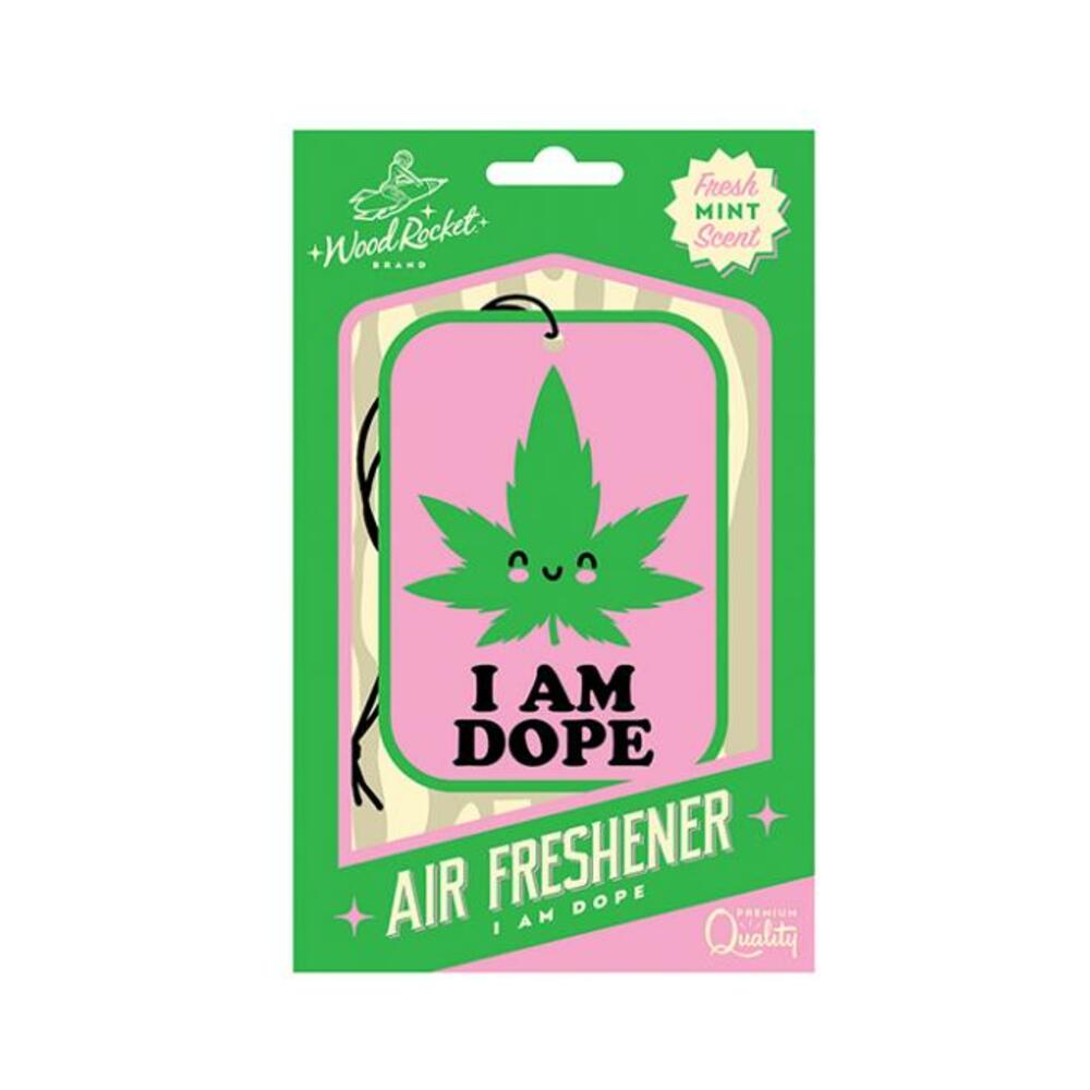 Wood Rocket I Am Dope Air Freshener - Mint