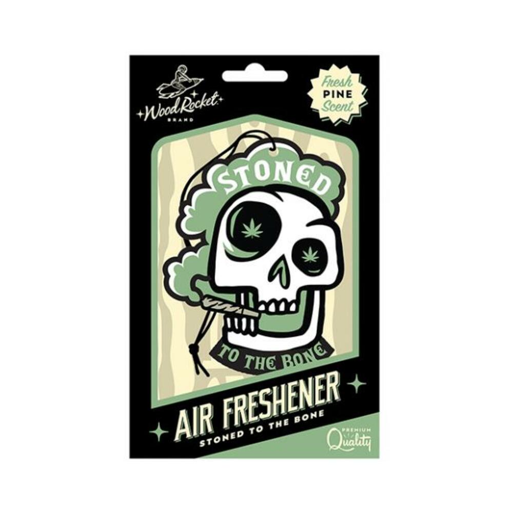 Wood Rocket Stoned To The Bone Air Freshener - Pine