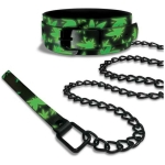 Stoner Vibes Chronic Collection Glow In The Dark Collar And Leash - Image 3