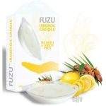Fuzu Massage Candle Fiji Dates & Lemon Peel White 4 Oz.