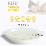 Fuzu Massage Candle Fiji Dates & Lemon Peel White 4 Oz. - Image 2