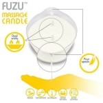 Fuzu Massage Candle Fiji Dates & Lemon Peel White 4 Oz. - Image 3