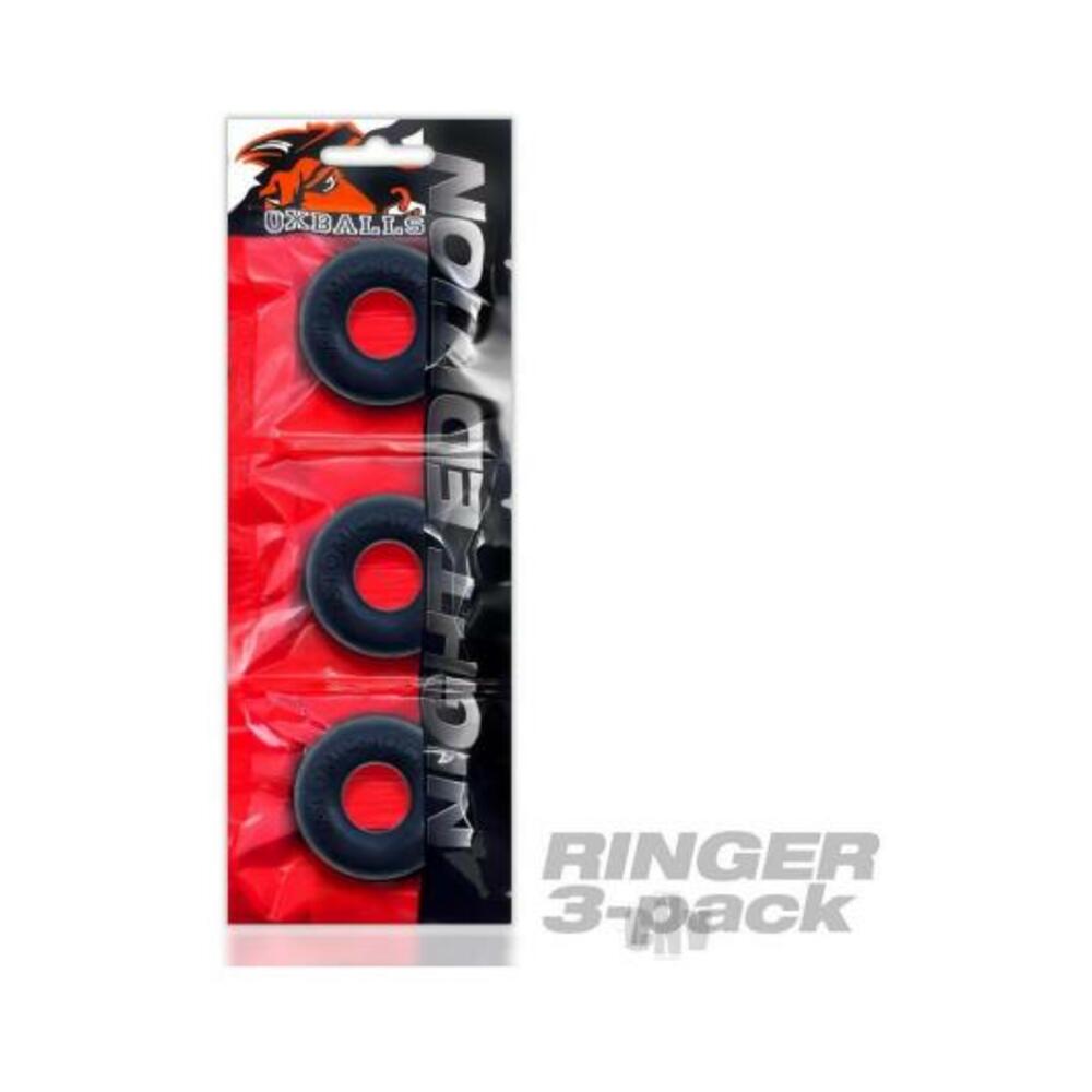 Oxballs Ringer Cockring 3-pack Plus+silicone Special Edition Night