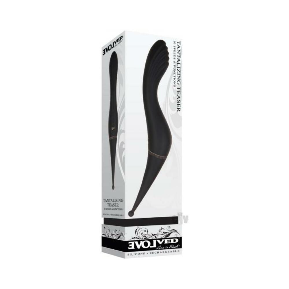 Evolved Tantalizing Teaser Rechargeable Silicone Black