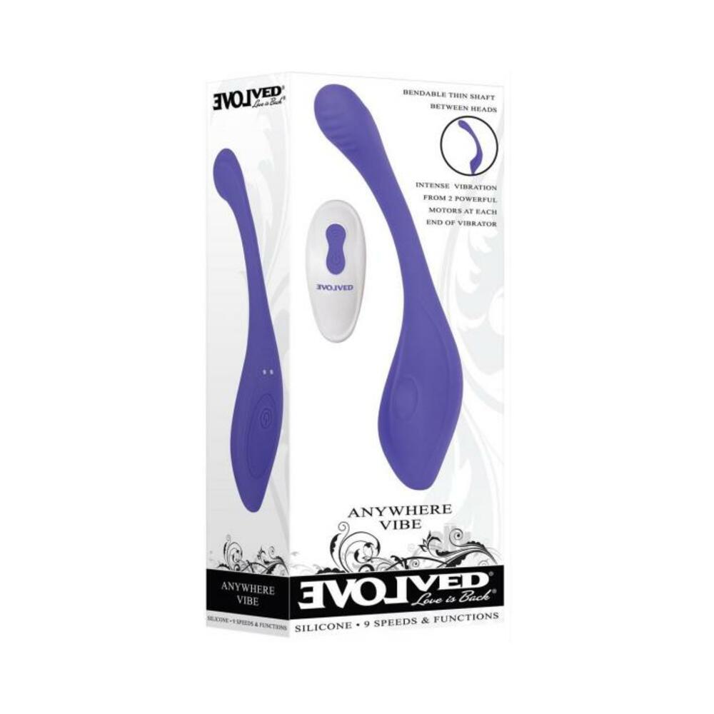 Evolved Anywhere Vibe Rechargeable Silicone Blue