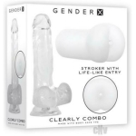 Gender X Clearly Combo Dildo And Stroker Clear - Image 2