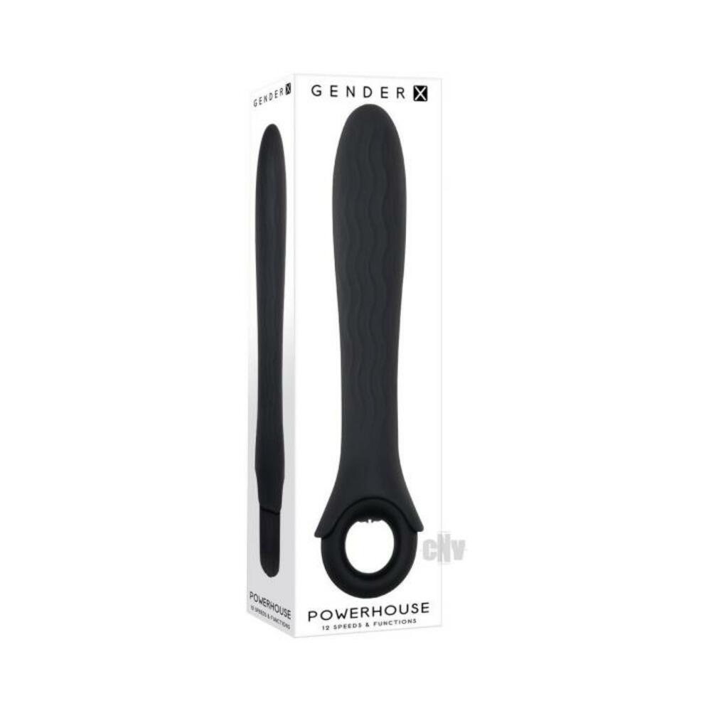 Gender X Powerhouse Ring-handle Vibrator Black