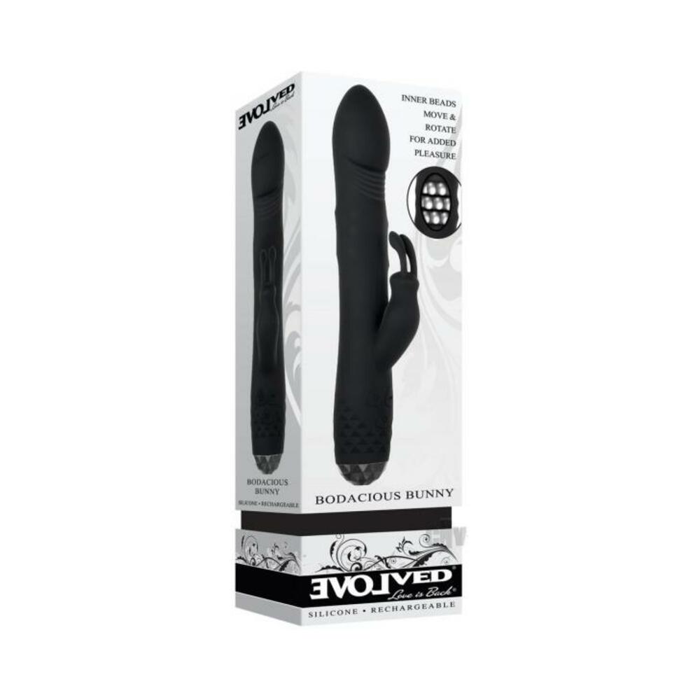 Evolved Bodacious Bunny Silicone Rechargeable Black
