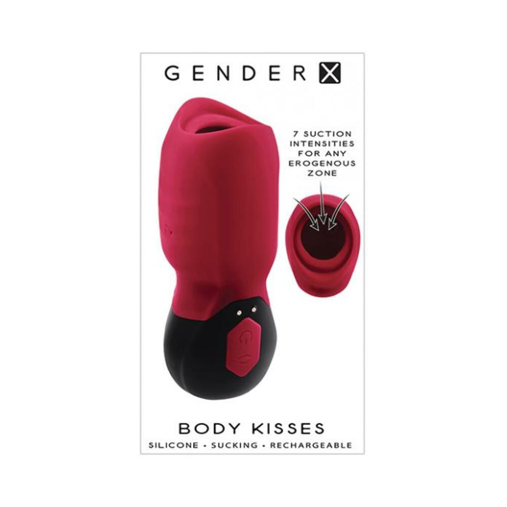 Gender X Body Kisses Suction Toy Red