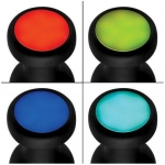 Booty Sparks Silicone Vibrating LED Anal Plug Small Black - Image 3