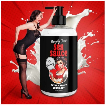 Naughty Jane's Sex Sauce Extra Creamy Lubricant - 16oz