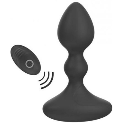 Pink Elephant Lil Rumble Rechargeable Vibe W/remote - Black