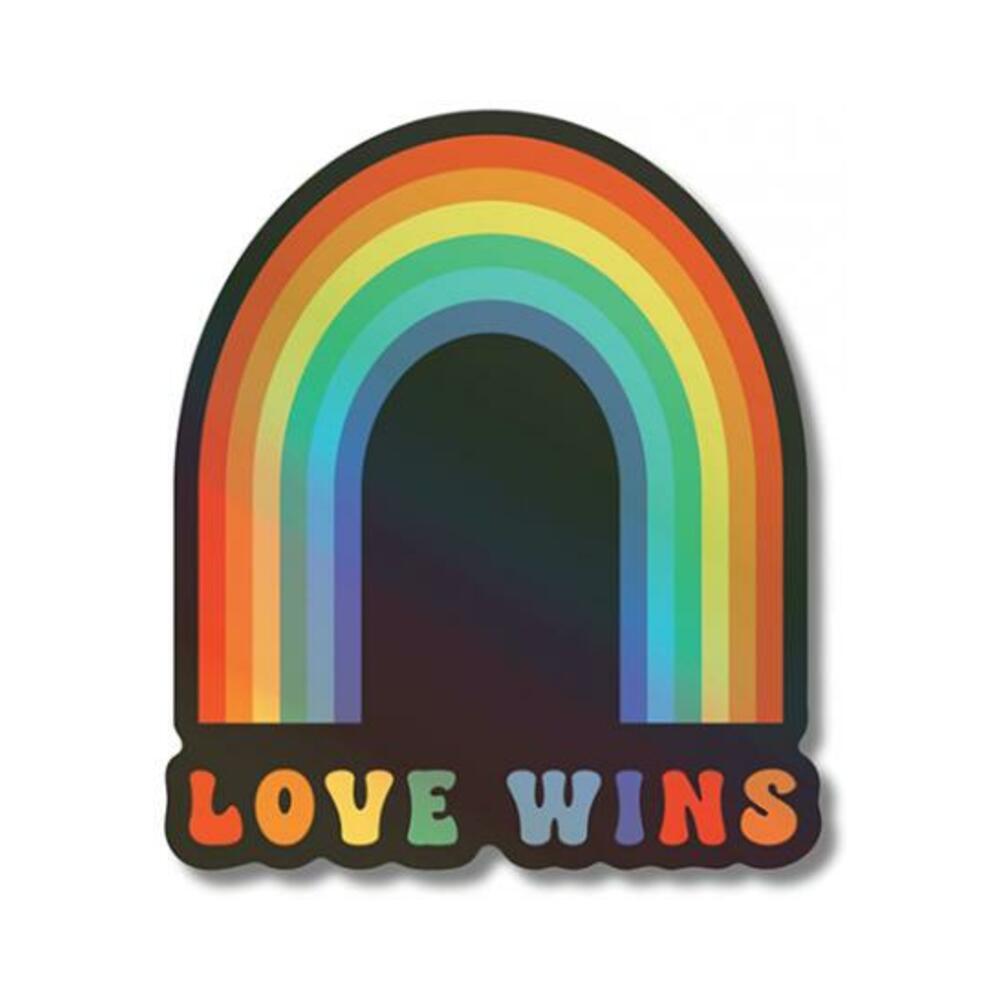 Love Wins Holographic Sticker - Pack Of 3