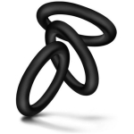 Performance VS2 Silicone Cock Rings Small Black - Image 2