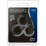 Performance VS2 Silicone Cock Rings Small Black - Image 3