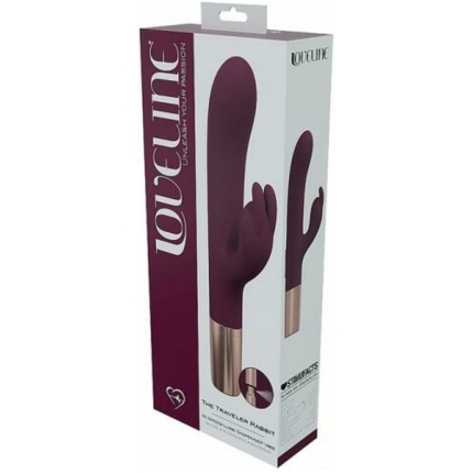 Loveline Traveler Rabbit Silicone Rechargeable Splashproof Burgundy