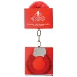 Ouch Furry Pleasure Handcuffs Red - Image 2