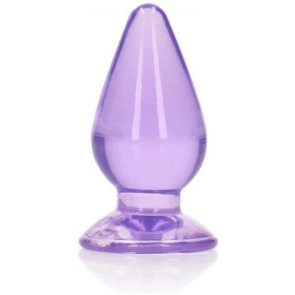 Realrock Crystal Clear 3.5 In. Anal Plug Purple