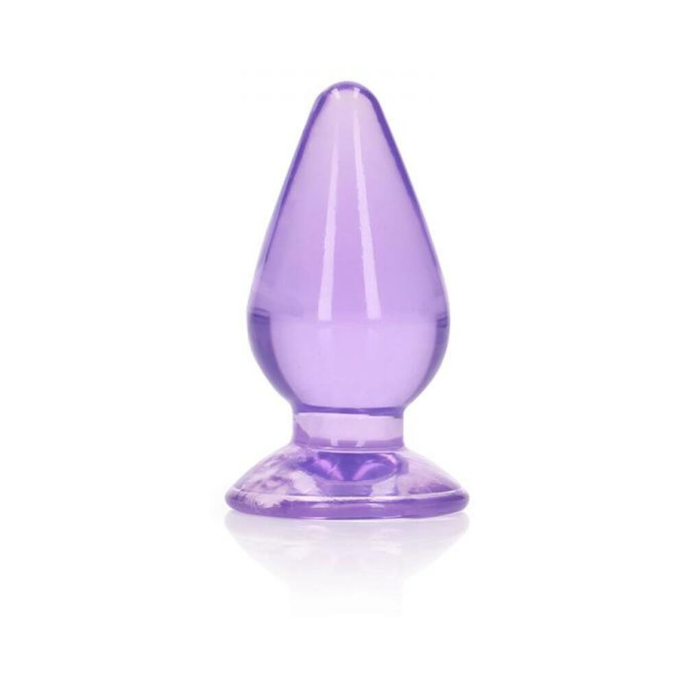 Realrock Crystal Clear 3.5 In. Anal Plug Purple