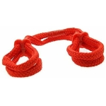 Fetish Fantasy Silk Rope Love Cuffs Red