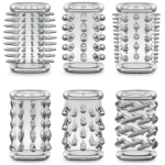 Stay Hard Cock Sleeve Kit Clear 6 Pack