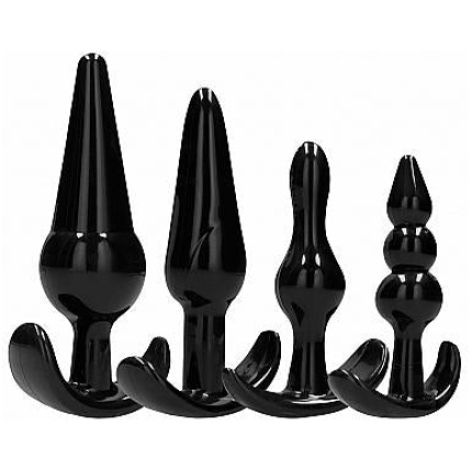 No. 80 - 4-piece Butt Plug Set - Black