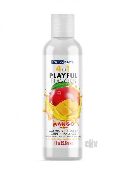 Swiss Navy 4 In 1 Playful Flavors Mango 1 Oz