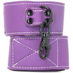Lust Bondage Wrist Cuffs Purple - Image 3