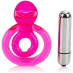 Dual Clit Flicker With Removable Waterproof Stimulator Pink