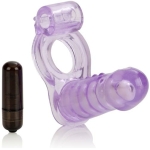 Double Diver Vibrating Enhancer Penetrator Purple - Image 2