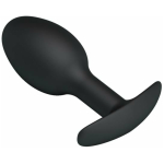 Pretty Love 3.34 inches Silicone Anal Plug with Ball Black - Image 2